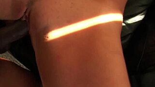 Creampied by a thick bbc makes the blonde babe ecstatic about having interracial sex 😍