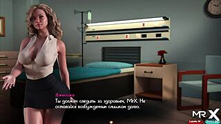 I am the doctor helping to relieve the patient's stress in the hospital