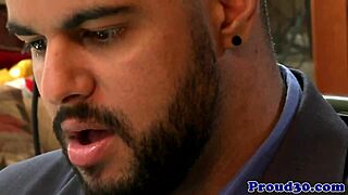 gay bear enjoys deep anal massage from tattooed masseur