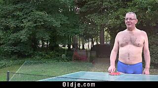 Blonde Teen Deepthroats Cock Outdoors Before Messy Facial