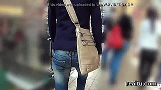 Can you believe this attractive Czech teen 18+ gets teased and clothes ripped in the supermarket POV?