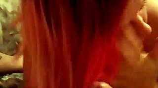 feeling the intense pleasure of a deepthroat blowjob from a tattooed punk bbw with a fat body