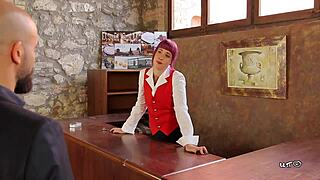 Wow! Lilyan Red Takes Extreme Electro Fucking with Pierced Nipples in Wild European Scene!