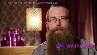 black dude satisfies naughty chick in reality swingers group