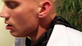 Do these gay uniform hunks spray their seed during masturbation?