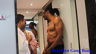 first gangbang with intense anal and dp