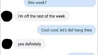 Cute teen feels intense pleasure during our text conversation