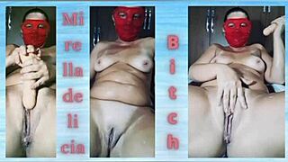 Mirelladelicia shares her exhibitionism videos, stripping, masturbating, squirting, and playing with dildo on Xvideos.