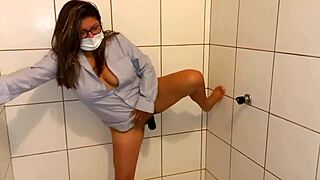 why does the bar swinger girl masturbate in the shower with her toy?