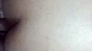 Watch the amateur get bent over in doggystyle, take cock deep, and cumshot on pussy homemade