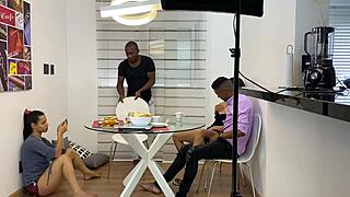 sandy cortez, mature boss, relieves stress by taking monster cocks from employees in anal and oral scenes