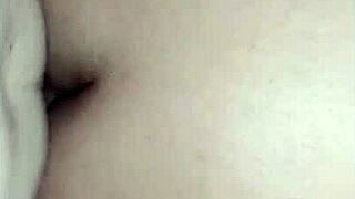 Watch the amateur get bent over in doggystyle, take cock deep, and cumshot on pussy homemade