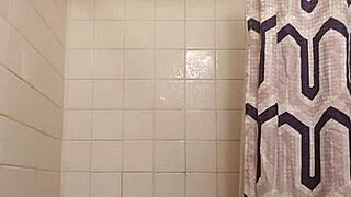 Watching my ex girlfriend bathe in the shower stirs up old emotions and memories of our passionate past together.