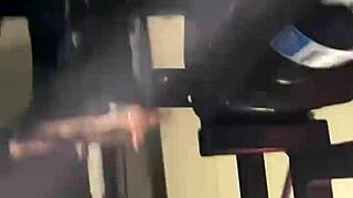 look at this rubber asshole getting fucked by cyclops with dildo