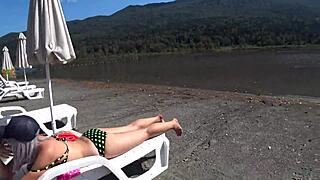 Does this juicy booty tempt you on the beach?