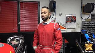 aurrora the naughty saleswoman loves handling two cocks at once