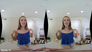 Skinny brunette Jillian Janson takes on a monster cock in WankzVR painters gape. Get ready for intense POV action!  