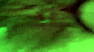 close up shot of hairy pussy creampied