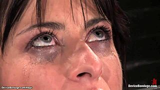 bound slave waxed and tormented in rough bdsm session 😈