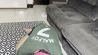 bareback twink with monster cock in gay scene