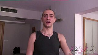 Spanish pornstars engage in playful lesbian fun with dildos and handjobs.