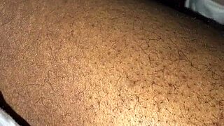 Look at all that spit on her big black ass