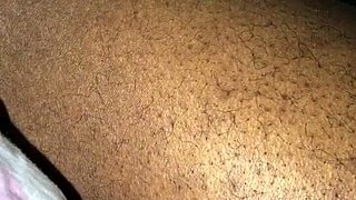 Look at all that spit on her big black ass