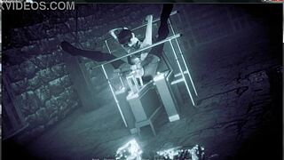 Nick Marlowe and Noir engage in a lewd scene. Spanking and BDSM dominate their tattooed encounter