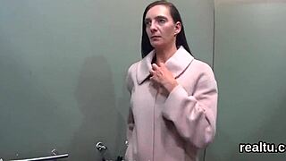 flawless czech nympho teased in supermarket. clothes ripped, huge cock pov blowjob