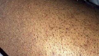 Look at all that spit on her big black ass