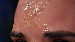 i saw this nasty doll gettin cum on her face and eatin all the jism!