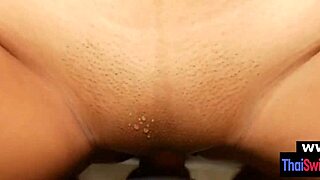 Redhead thai wife in pink bikini pov fuck