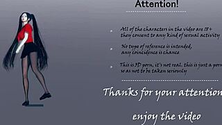 Riven and Ciri explore a steamy lesbian bond in this full 3D cartoon video.