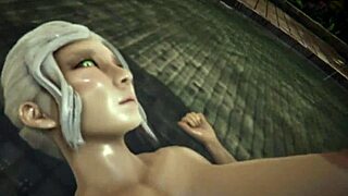 Riven and Ciri explore a steamy lesbian bond in this full 3D cartoon video.