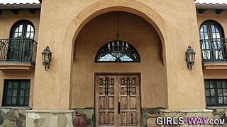 Lesbian cuties are licking and fingering each other in high definition.