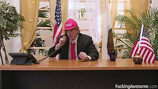 Diamond Helps Her Commander In Chief Get A Load Off!