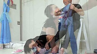 that teen 18+ slut getting bound and roughly rammed in anal domination