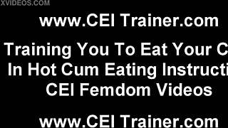 swallow your own cum now!