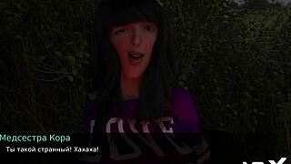 dusklightmanor - characters explore intimacy alone under stars in episode one