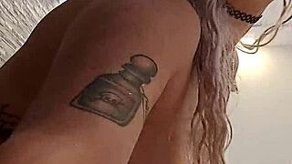 alina the pornstar masturbates in the jacuzzi, getting all wet and shaved.