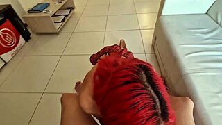 i, uh, love sucking that big cock, redhead babe