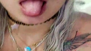 alina the pornstar masturbates in the jacuzzi, getting all wet and shaved.