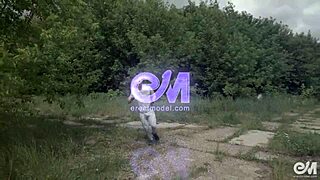 Naked boxer reveals hard cock during workout