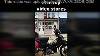 ts angelique monroe washes her bike in a stunning outdoor solo display