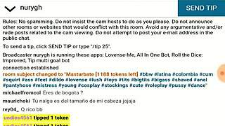 Chica Webcam Struggles With Anal Ball