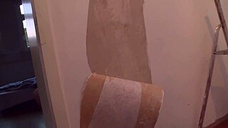 German Chubby Amateur Gets Facial From Janitor