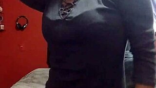 Masturbating in sexy lingerie at in-laws' house 😏