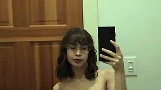 watch this cute teen rip clothes off showing small tits and ass in pov solo