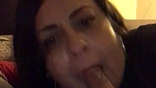 Fat BBW delivers intense sloppy blowjob with deepthroat