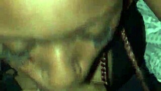 Thot eagerly slurps on massive black cock 😍